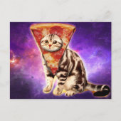 Carte Postale Pizza chaton Kitty (Devant)