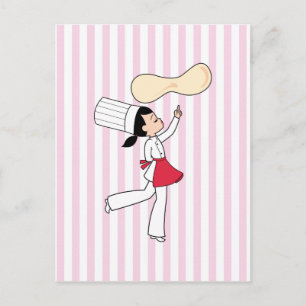 Carte Postale Pizza Chef Art