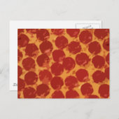 Carte Postale Pizza de pepperoni (Devant / Derrière)