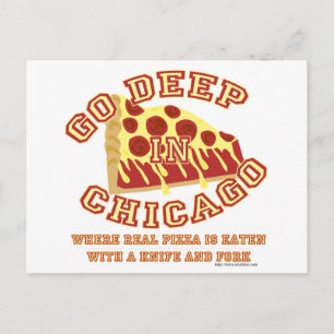 Carte Postale Pizza De Style Chicago