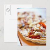 Carte Postale Pizza italienne traditionnelle (Devant / Derrière)
