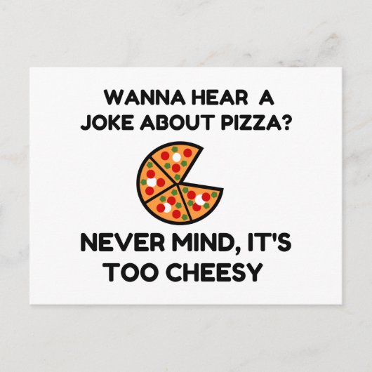 Carte Postale Pizza Joke (Devant)