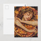 Carte Postale Pizza Love Faux Klimt (Devant / Derrière)