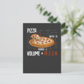 Carte Postale Pizza Mathématiques Formule Physique Science Foie (Debout devant)