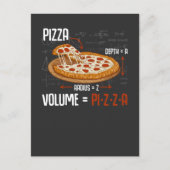 Carte Postale Pizza Mathématiques Formule Physique Science Foie (Devant)