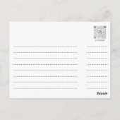 Carte postale - pizza mozzarella maison (Dos)