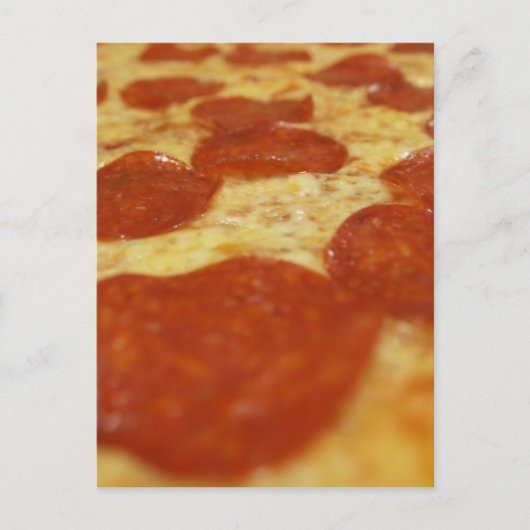 Carte Postale pizza pepperoni (Devant)