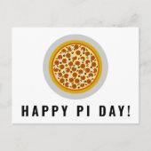 Carte Postale Pizza Pie Happy Pi Day | Olive de champignons Pepp (Devant)