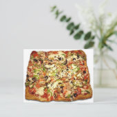 CARTE POSTALE PIZZA PIE SICILIENNE (Debout devant)