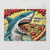 Carte Postale Pizza Requin Munch Munch (Devant)