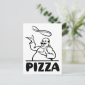 Carte Postale Pizza Retro (Debout devant)