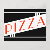 Carte Postale pizza rétro (Devant)