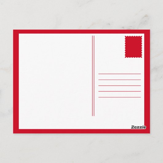 Carte Postale pizza robot (Dos)