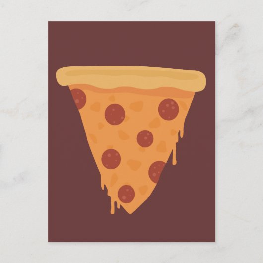 Carte Postale Pizza Slice (Devant)