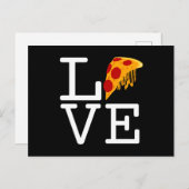 Carte Postale Pizza Slice Love (Devant / Derrière)