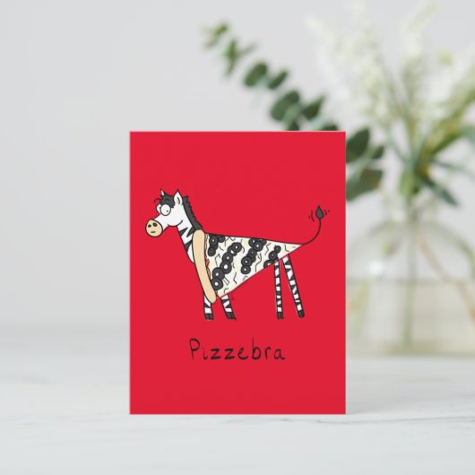 Carte postale Pizzebra Pizza Zebra (Debout devant)