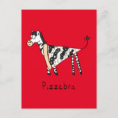 Carte postale Pizzebra Pizza Zebra (Devant)