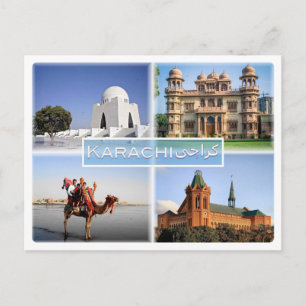 Carte Postale PK Karachi - Mazar e Quaid - Mohatta Palace -