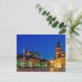 Carte Postale Plac Zamkowy Varsovie Pologne (Debout devant)