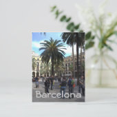 Carte Postale Plaça Reial, Barcelone (Debout devant)