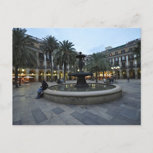 Carte postale Plaça Reial, Barcelone, Espagne (Devant)