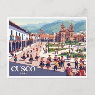 Carte Postale Place d'Armes, Cusco Pérou