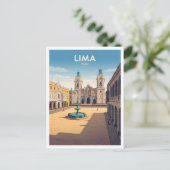 Carte Postale Place d'Armes de Lima Pérou (Debout devant)