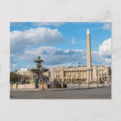 Carte Postale Place de la Concorde et obélisque - Paris, France (Devant)