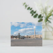 Carte Postale Place de la Concorde et obélisque - Paris, France (Debout devant)