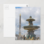 Carte Postale Place de la Concorde, Paris (Devant / Derrière)