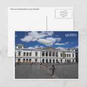 Carte Postale place de la indépendance quito (Devant / Derrière)