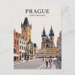 Carte Postale Place de la Vieille-Ville de Prague République tch