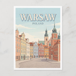 Carte Postale Place de la Vieille Ville Varsovie Pologne