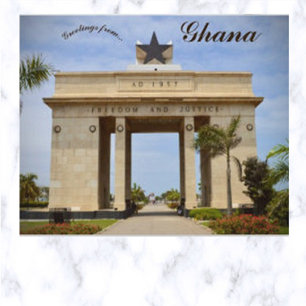 Carte Postale Place de l'Étoile noire Accra Ghana