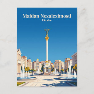 Carte Postale Place de l'Indépendance Ukraine
