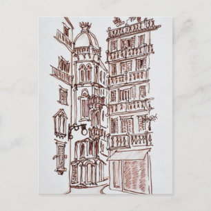 Carte Postale Place de Manises dans la vieille ville Valence,