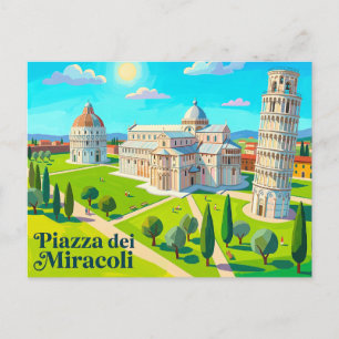 Carte Postale Place des Miracles Italie