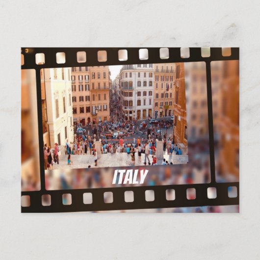 Carte Postale Place d'Espagne Rome, Italie (Devant)