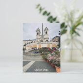 Carte Postale Place d'Espagne, Rome, Italie Design (Debout devant)