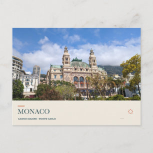 Carte Postale Place du Casino à Monte-Carlo, Monaco