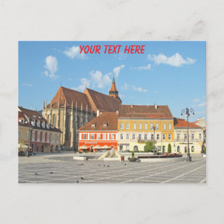 Carte Postale Place du Conseil personnalisable de Brașov, Rouman