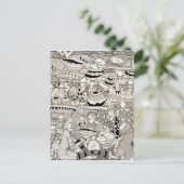 Carte Postale Place du marché (Debout devant)