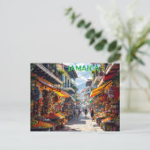 Carte Postale place du marché jamaïcain (Debout devant)