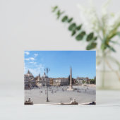 Carte Postale Place du Peuple - Rome, Italie (Debout devant)