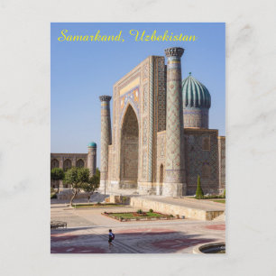 Carte Postale Place du Registan au coucher du soleil - Samarkand
