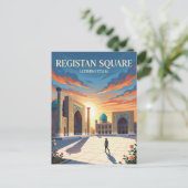 Carte Postale Place du Régistan Ouzbékistan (Debout devant)