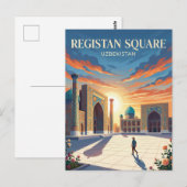 Carte Postale Place du Régistan Ouzbékistan (Devant / Derrière)