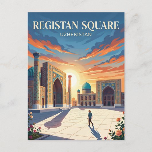 Carte Postale Place du Régistan Ouzbékistan (Devant)