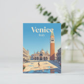 Carte Postale Place Saint-Marc Italie (Debout devant)