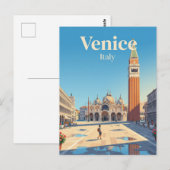 Carte Postale Place Saint-Marc Italie (Devant / Derrière)